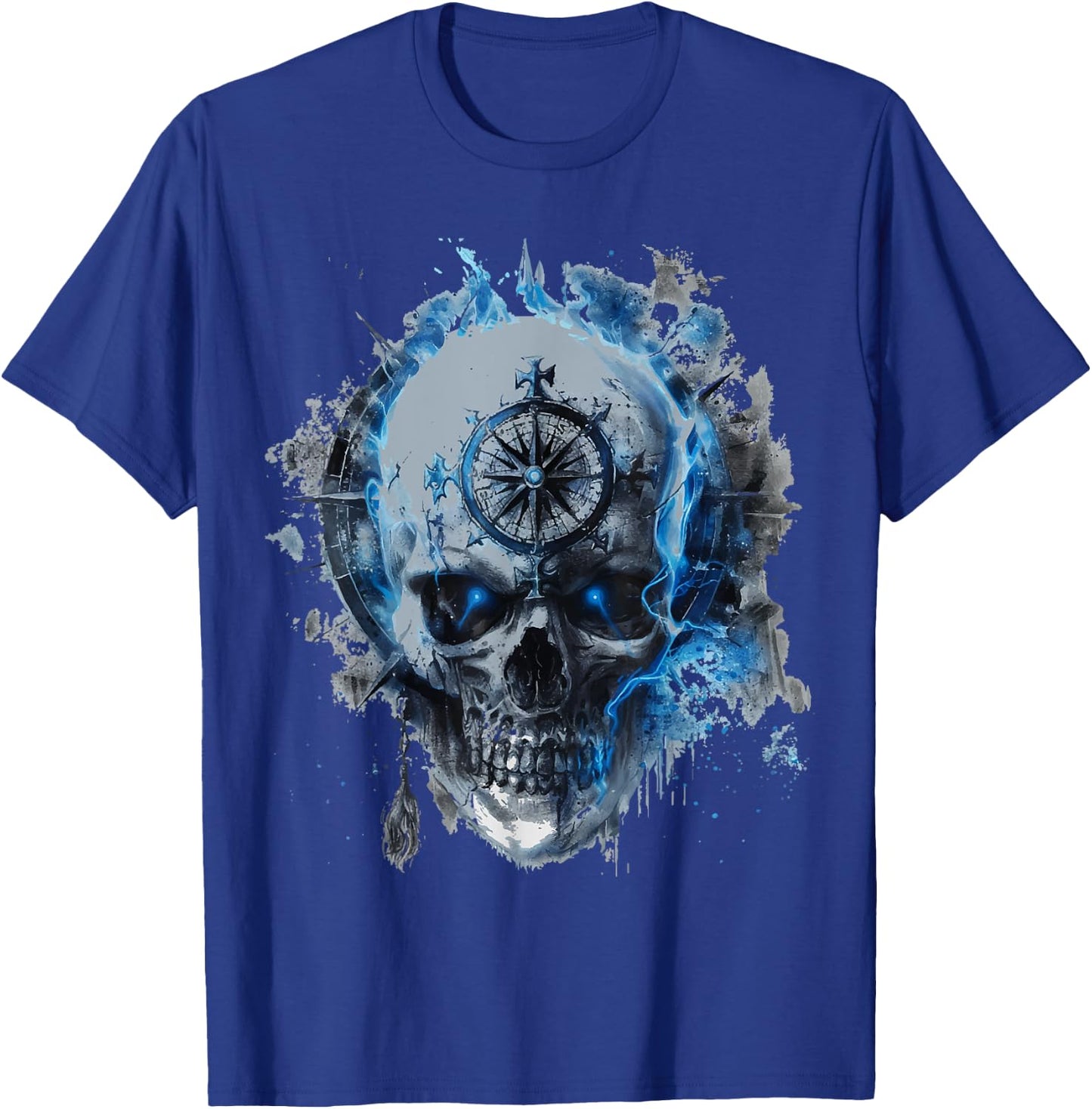 Skull Design Viking Gifts T-Shirt - T-Shirt | Royal