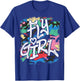 Fly Girl 80s 90s Old School Distressed Camo B-Girl Hip Hop T-Shirt - T-Shirt | Royal