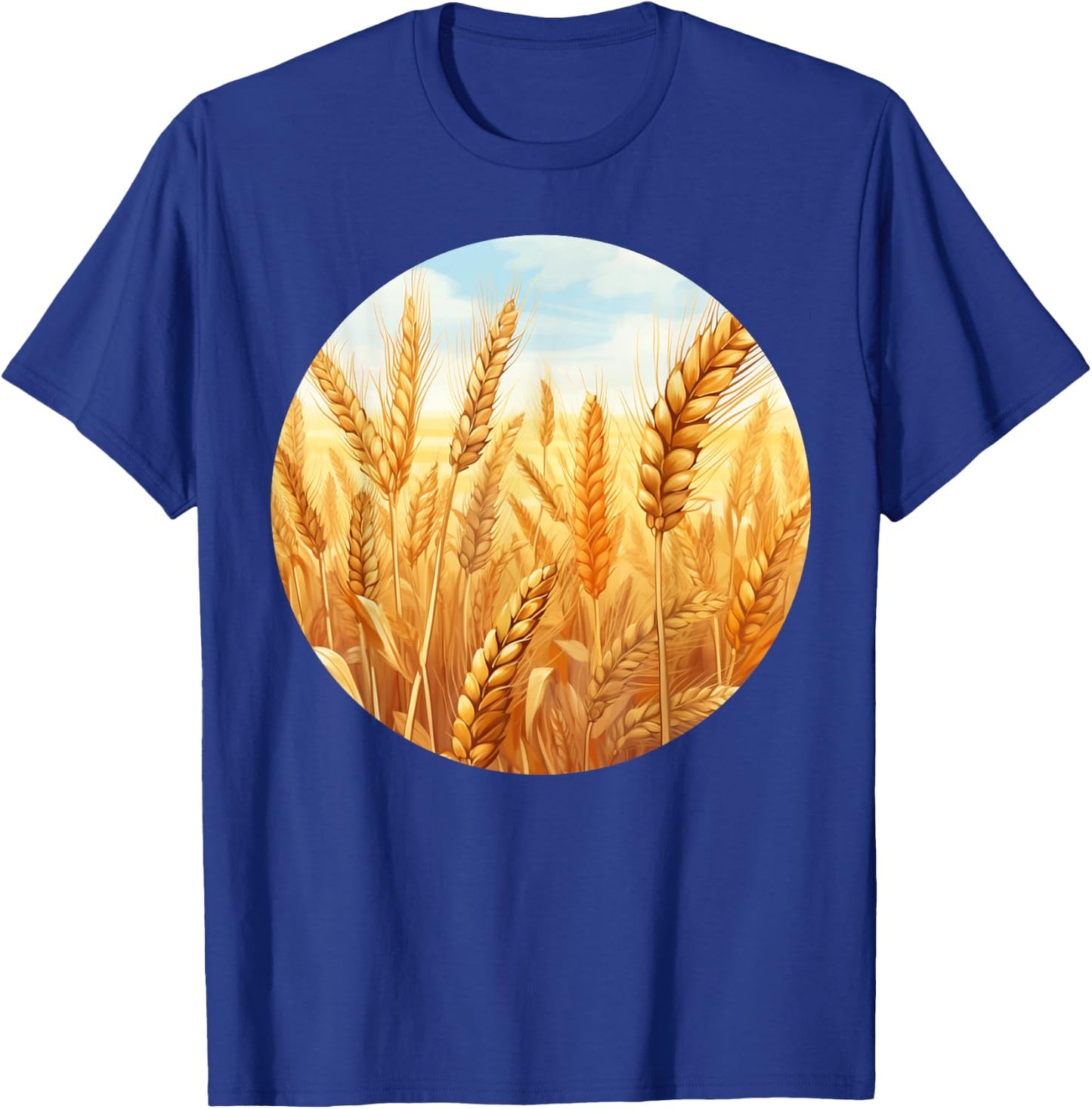 Happy Wheat Plants for Harvest Time Costume T-Shirt - T-Shirt | Royal