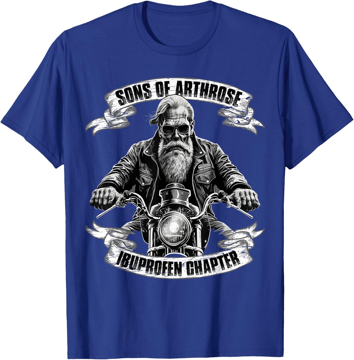Men's Sons of Arthrose - Ibuprofen Chapter Biker Motorcycle , black T-Shirt - T-Shirt | Royal