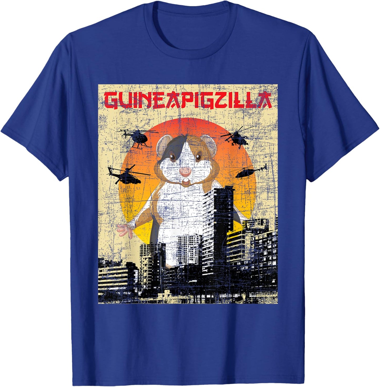 Guineapigzilla - Guinea Pig Animal Lover Rodent Pet Owner T-Shirt - T-Shirt | Royal