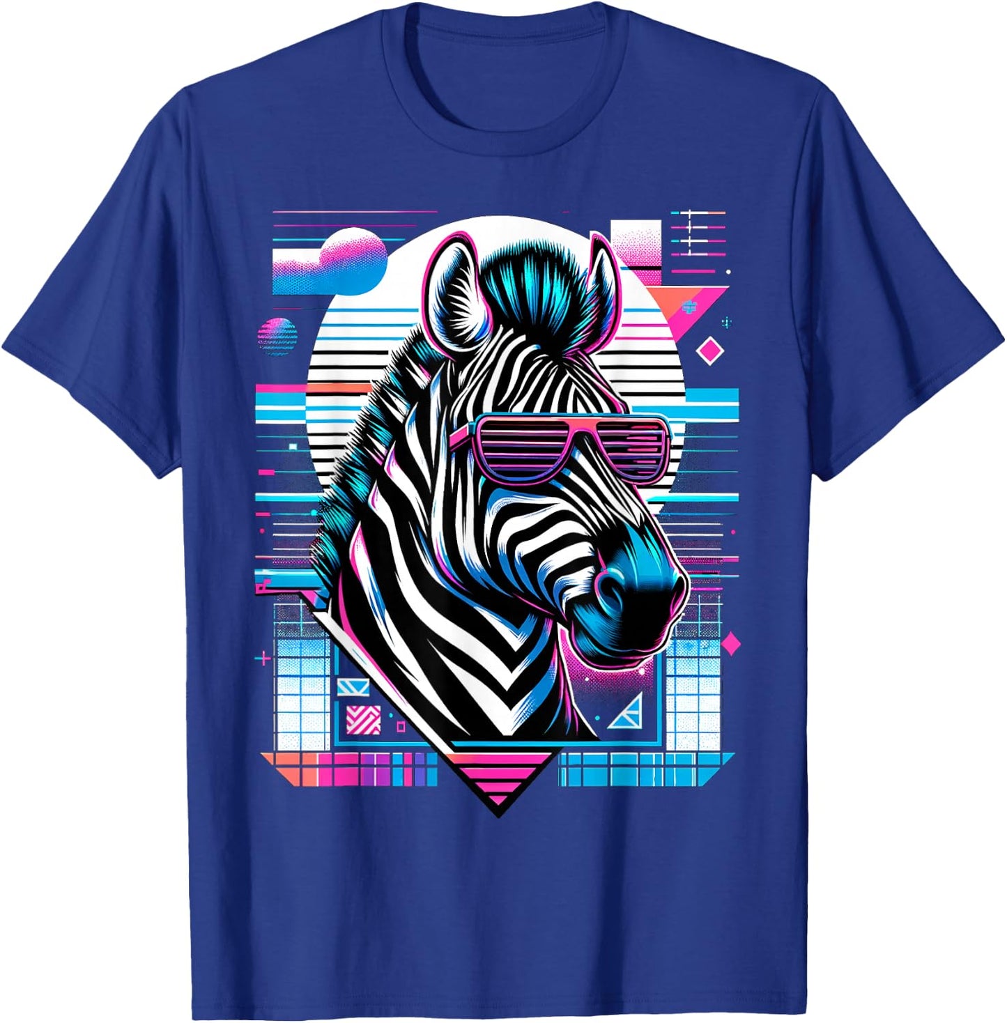 and Kids Vintage Retro Zebra Lover T-Shirt - T-Shirt | Royal