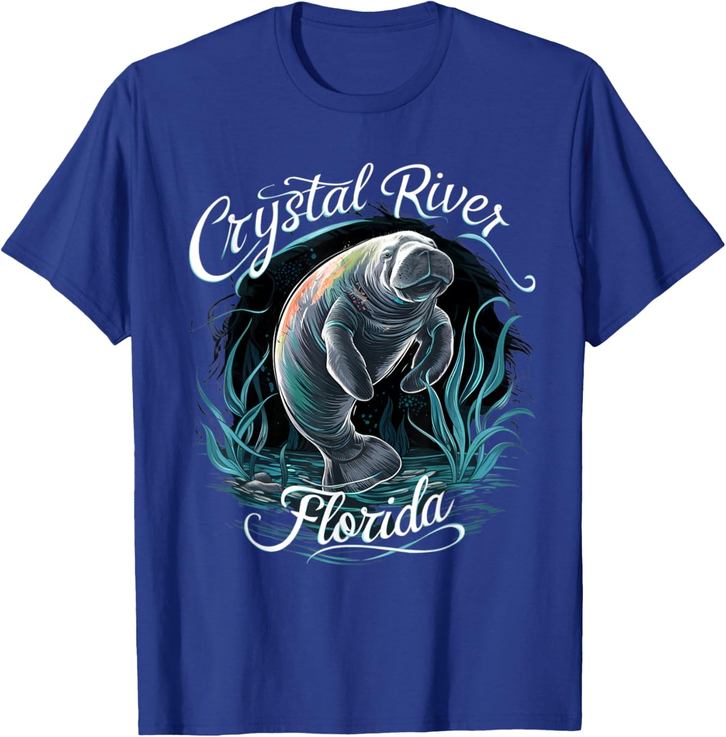 the manatees Crystal River Florida vacation manatee T-Shirt - T-Shirt | Royal