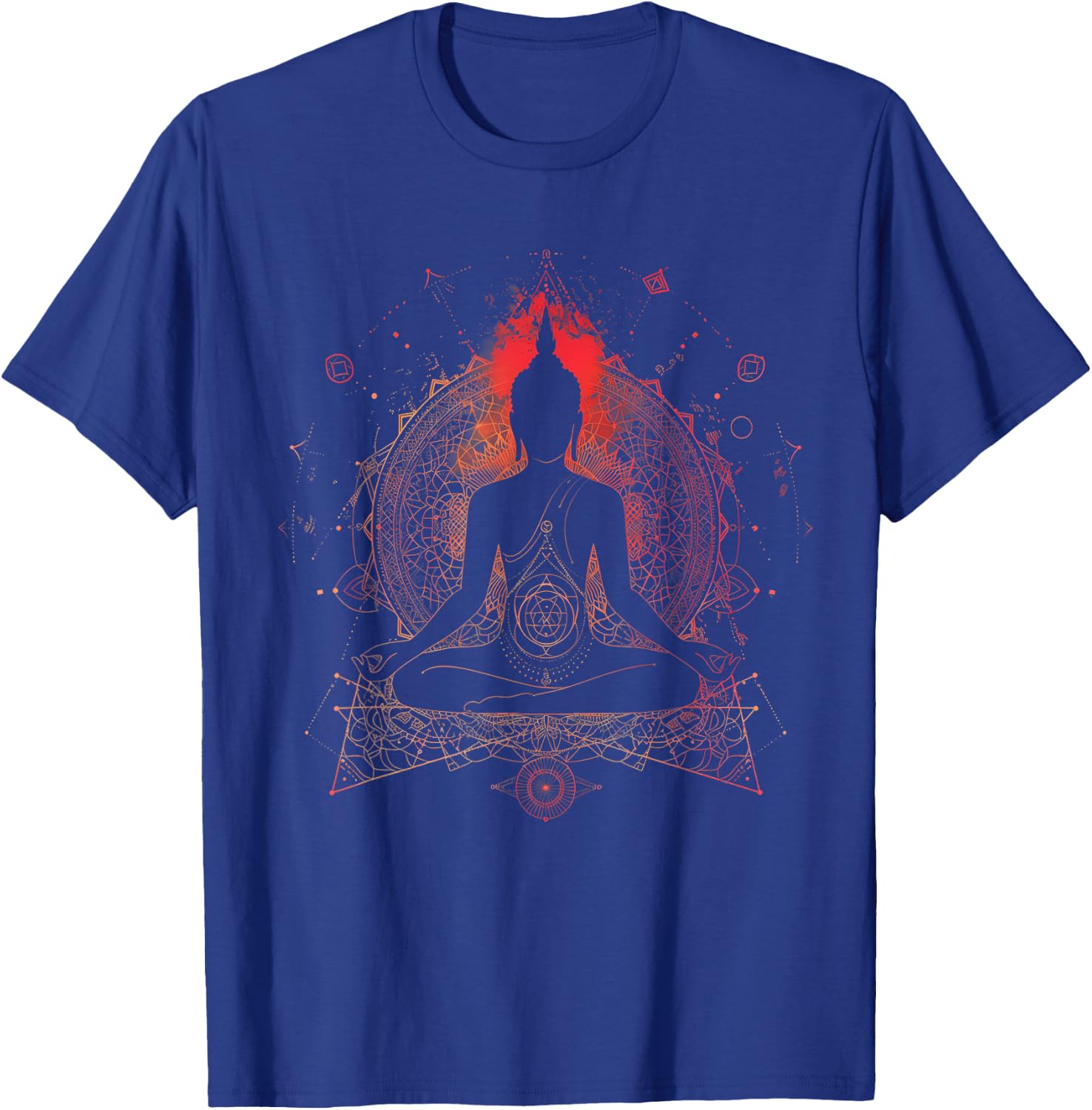 Zen Buddha Meditation Hindu Mandala Spiritual Buddhist , black T-Shirt - T-Shirt | Royal