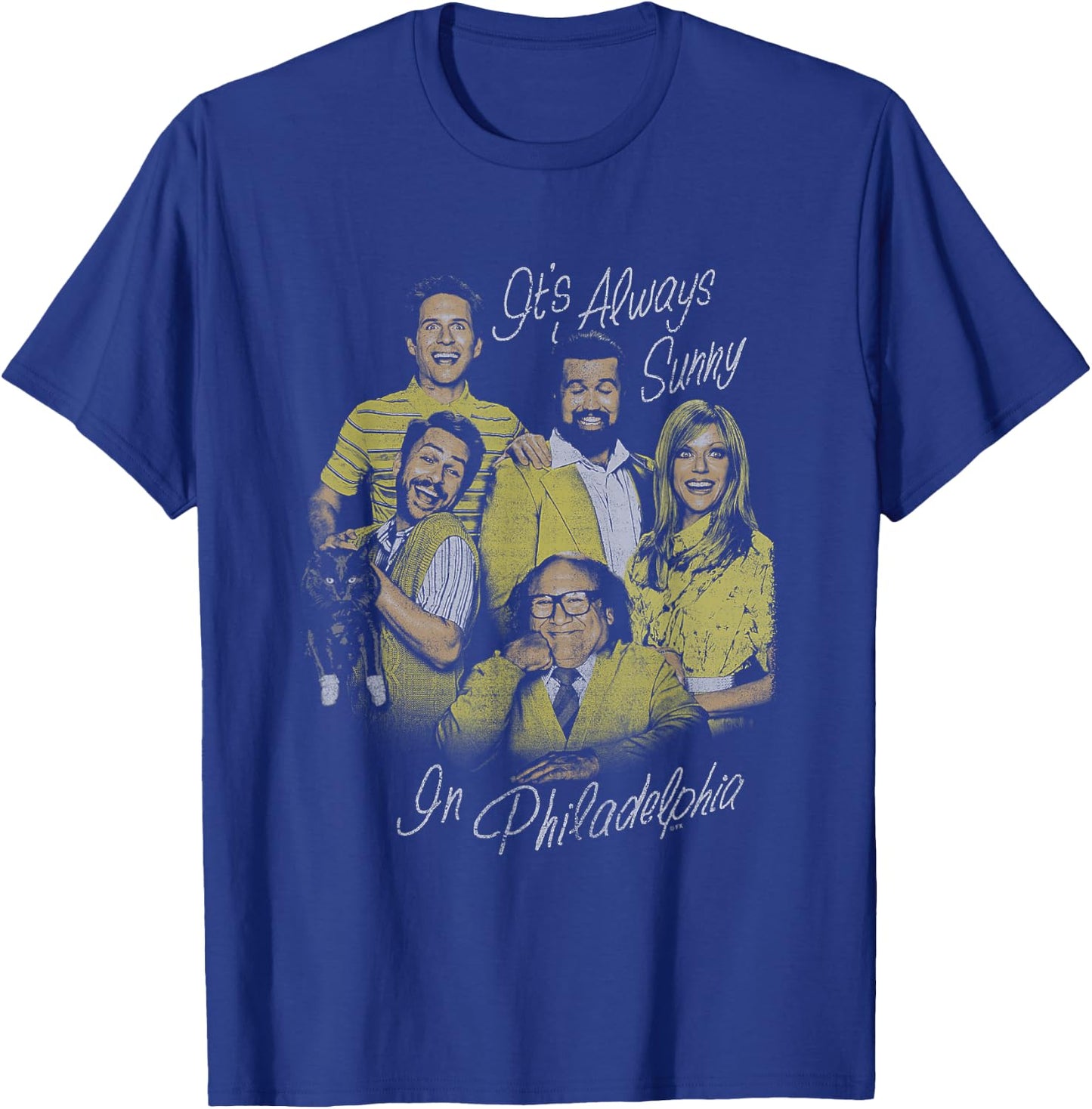 It's Always Sunny In Philadelphia The Gang's All Here T-Shirt - T-Shirt | Royal