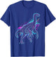 Therizinosaurus Dinosaur Synthwave T-Shirt - T-Shirt | Royal