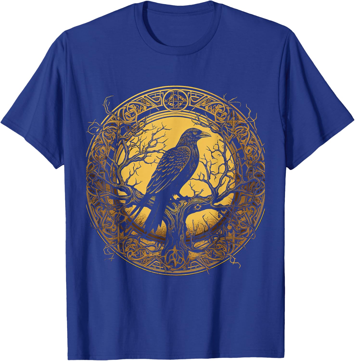 Odin Raven Odin's Tree of Life Viking Valhalla Pagan T-Shirt - T-Shirt | Royal