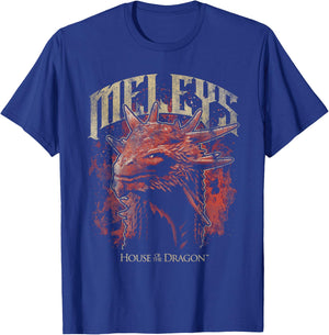 House of The Dragon Targaryen Meleys in Flames T-Shirt - T-Shirt | Royal