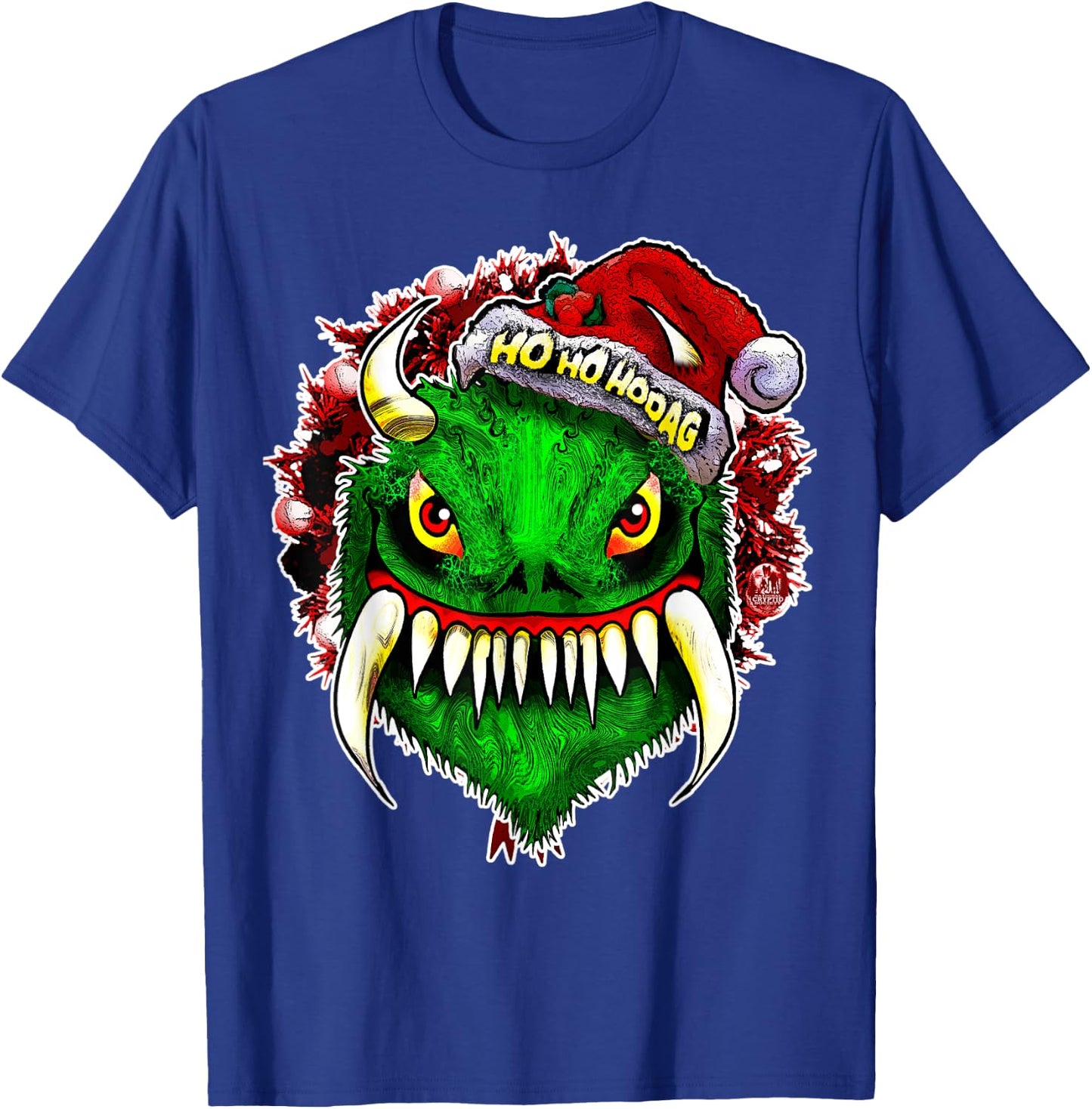 Funny Christmas Hodag Holiday Cryptid Monster Cryptozoology T-Shirt - T-Shirt | Royal