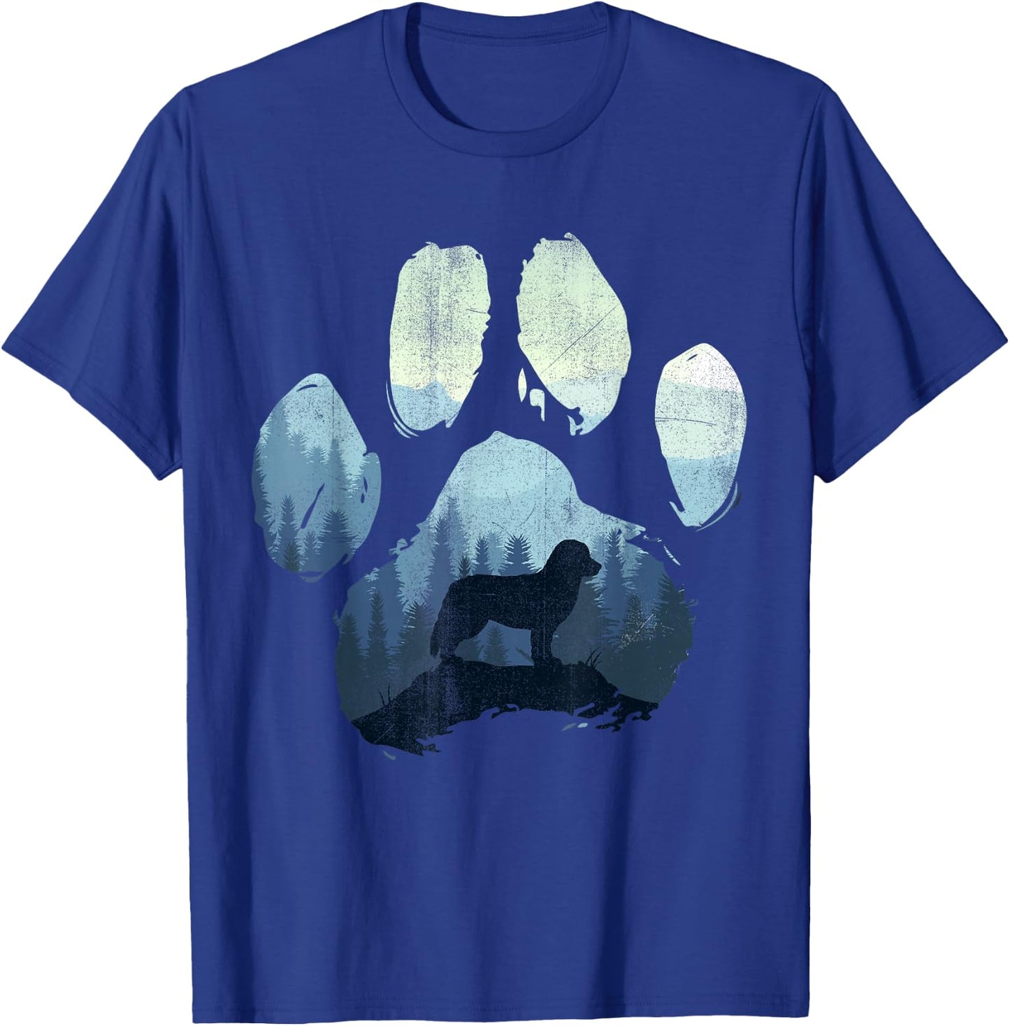 Bernese Mountain Dog Paw Mum Dad Mountains , black T-Shirt - T-Shirt | Royal