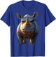 Rhino Rhinoceros White Rhinoceros Safari Cute Rhinos T-Shirt - T-Shirt | Royal