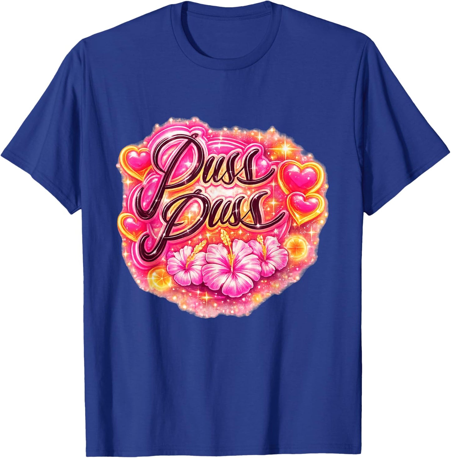 Retro Cat Lover Graphic Puss Pus Midnight Sun Cats Nordic T-Shirt - T-Shirt | Royal