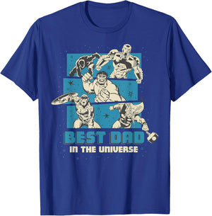 Marvel Avengers Father's Day Best Dad in The Universe T-Shirt - T-Shirt | Royal