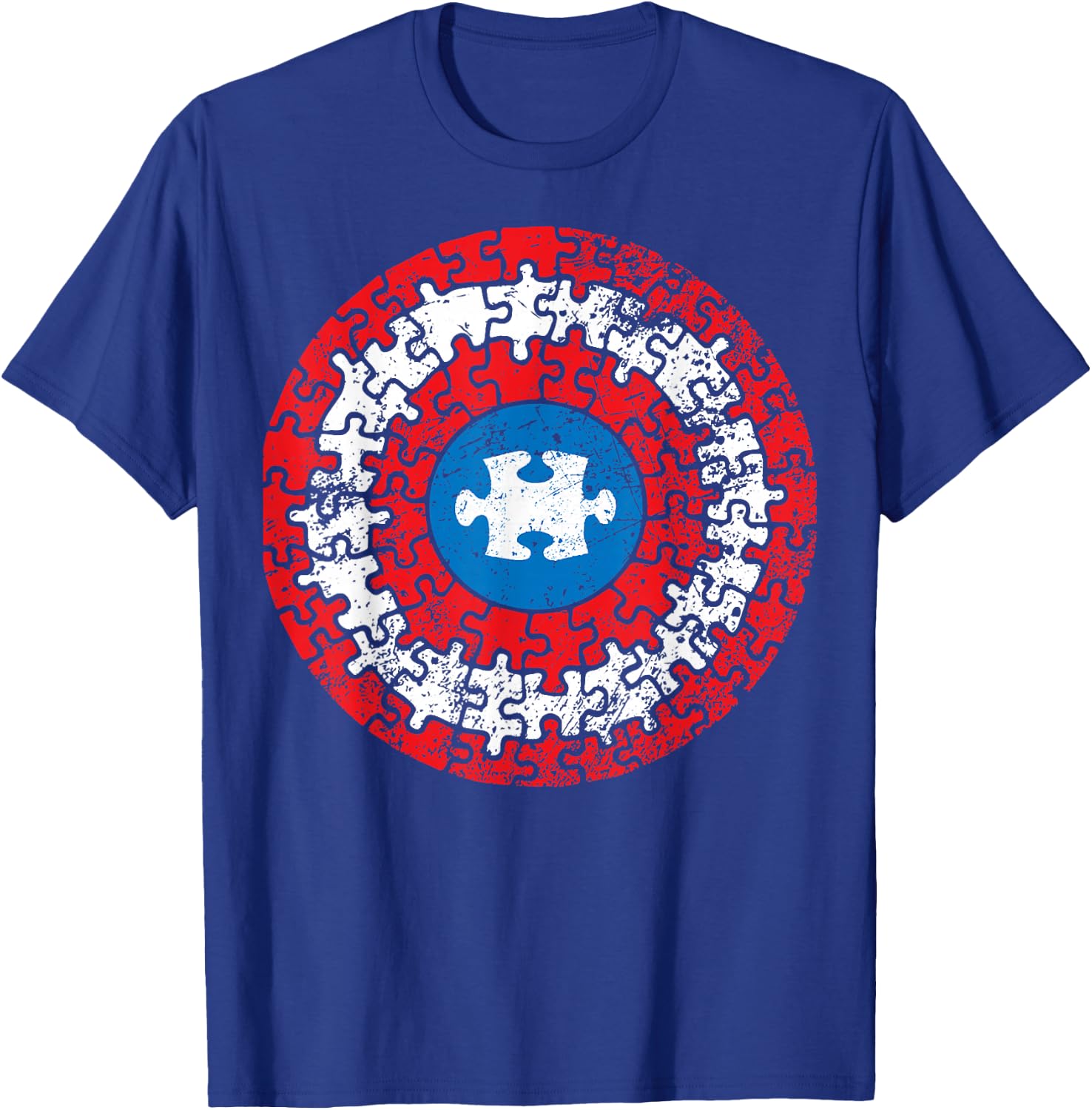 Autism Awareness Captain Shirt Support Autistic Superkid T-Shirt - T-Shirt | Royal