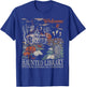 Retro Welcome To The Haunted Library Book Lovers Halloween T-Shirt - T-Shirt | Royal