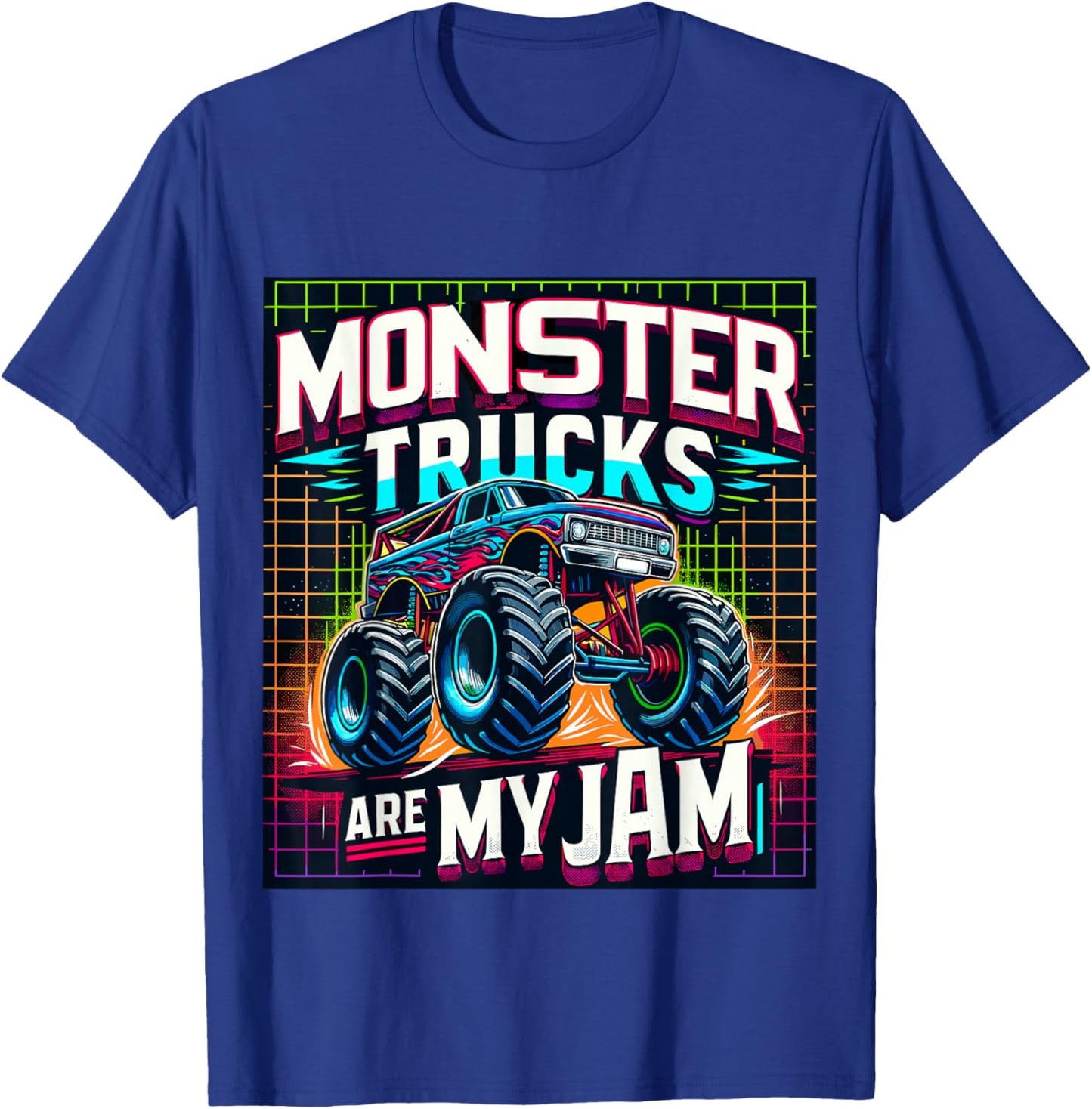 Monster Trucks are my Jam T-Shirt - T-Shirt | Royal