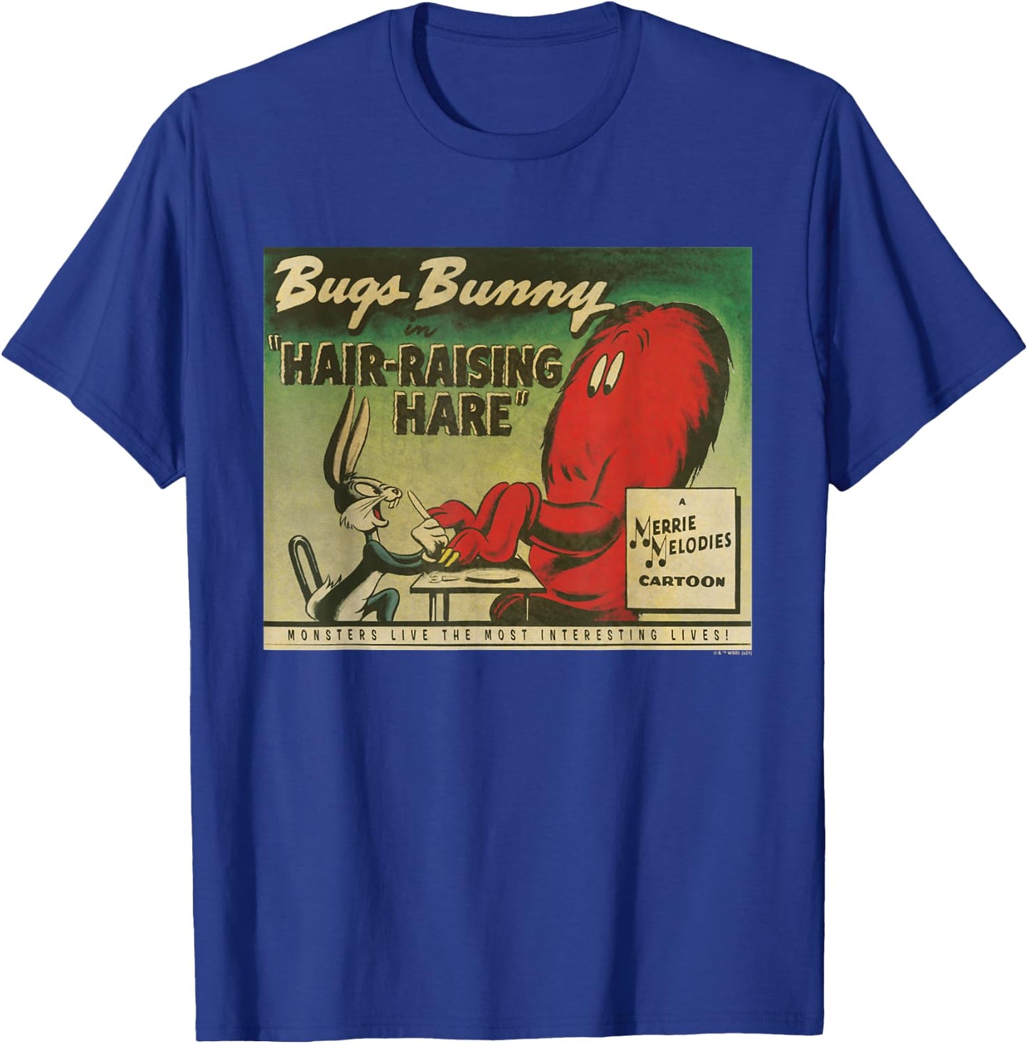 Looney Tunes Bugs Bunny Hair-Raising Hare T-Shirt - T-Shirt | Royal