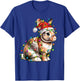 Bunny Rabbit Santa Christmas Tree Lighting Xmas Funny T-Shirt - T-Shirt | Royal
