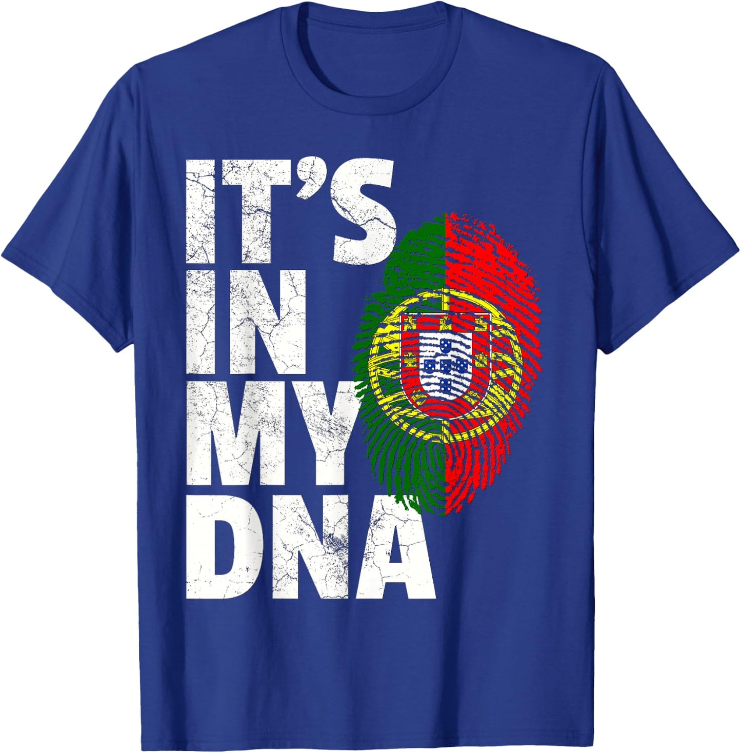 IT'S IN MY DNA Portuguese Portugal Flag Christmas Gift T-Shirt - T-Shirt | Royal