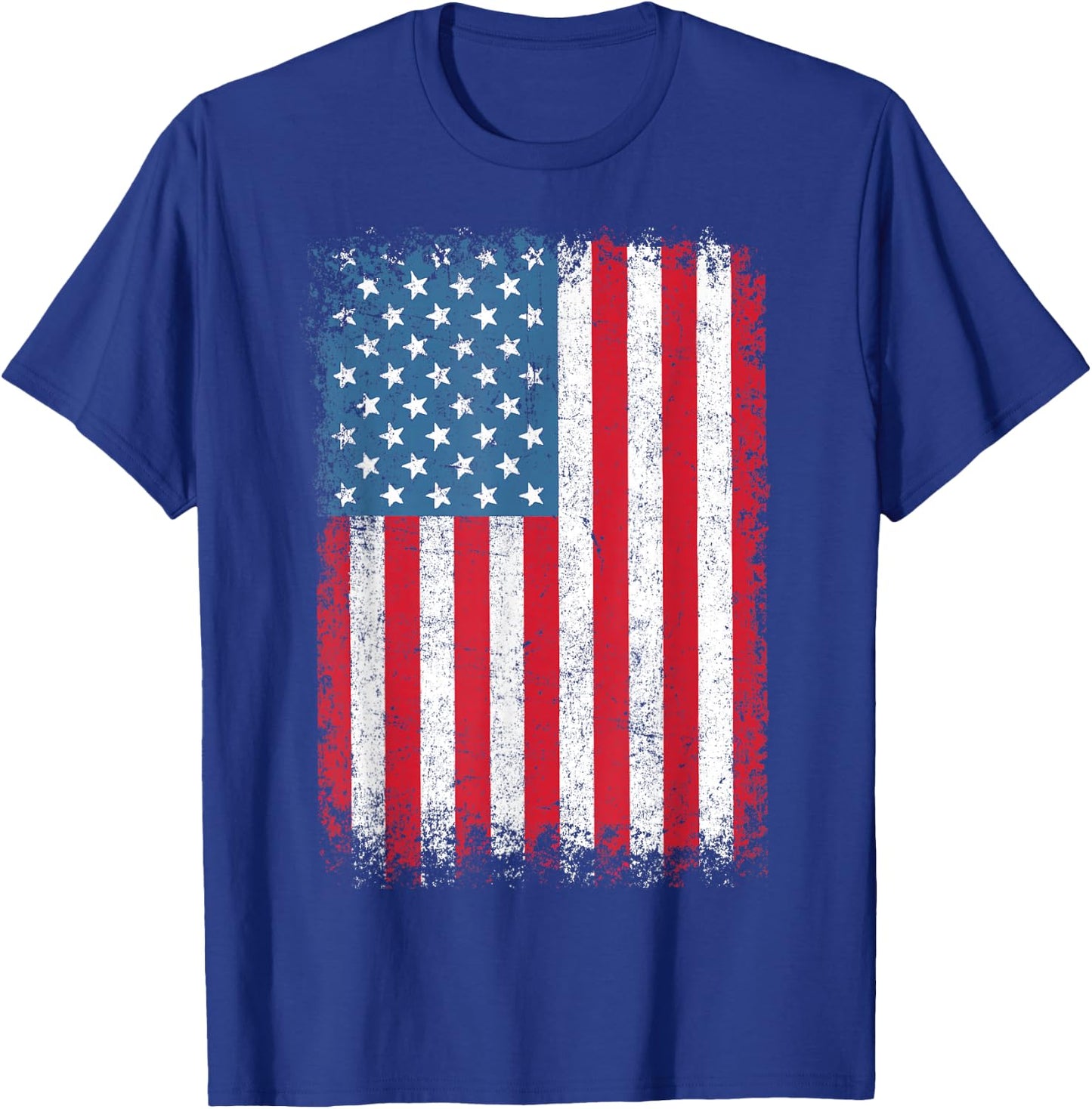USA Women Men Kids Patriotic American Flag July 4th , black T-Shirt - T-Shirt | Royal