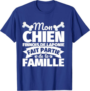 Chien finnois de Laponie Drôle Part of the Family, Black, S T-Shirt - T-Shirt | Royal