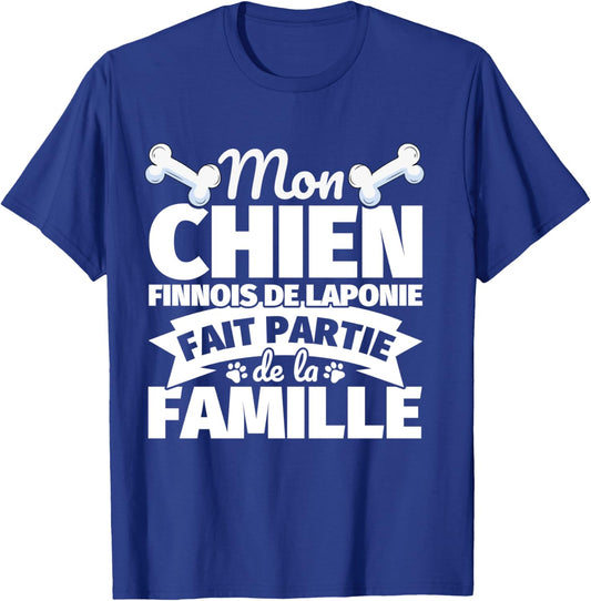 Chien finnois de Laponie Drôle Part of the Family, Black, S T-Shirt - T-Shirt | Royal