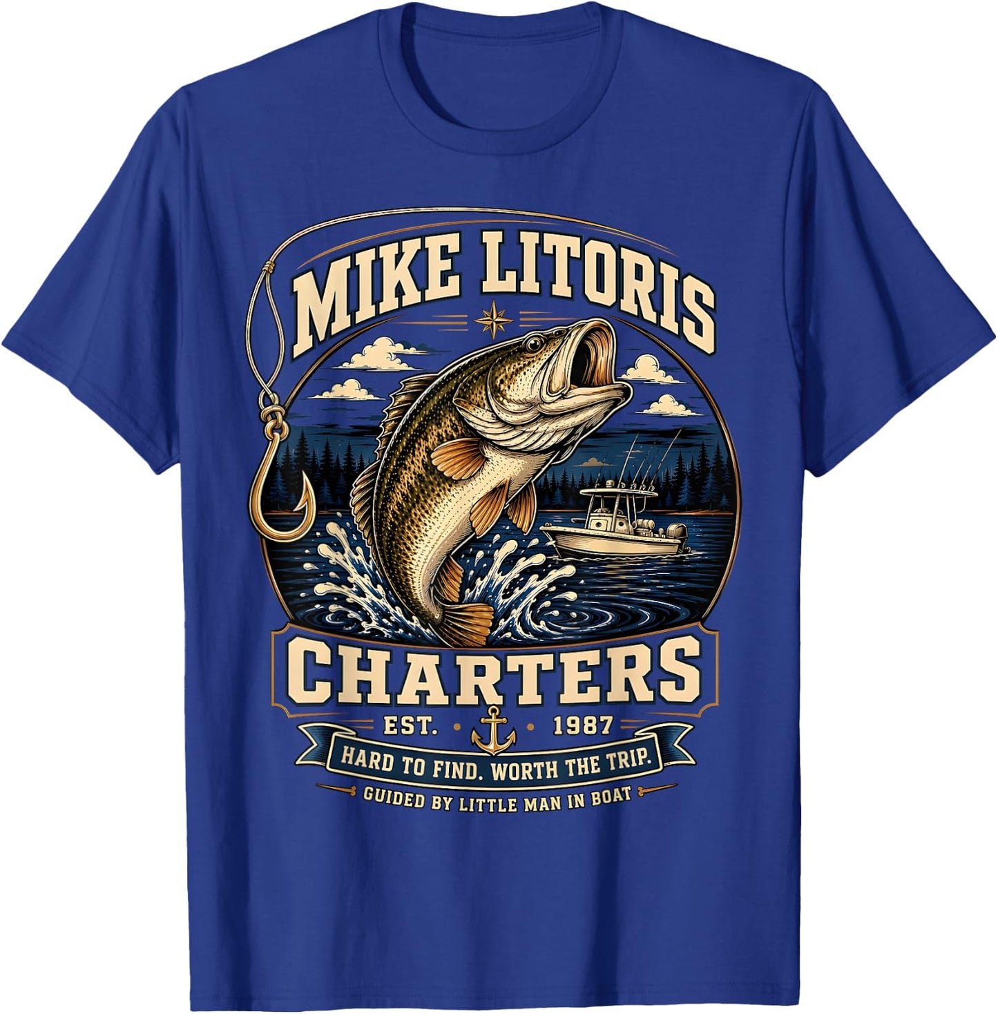 Mike Litoris Funny Adult Humor Innuendo Joke Gag Gifts T-Shirt - T-Shirt | Royal
