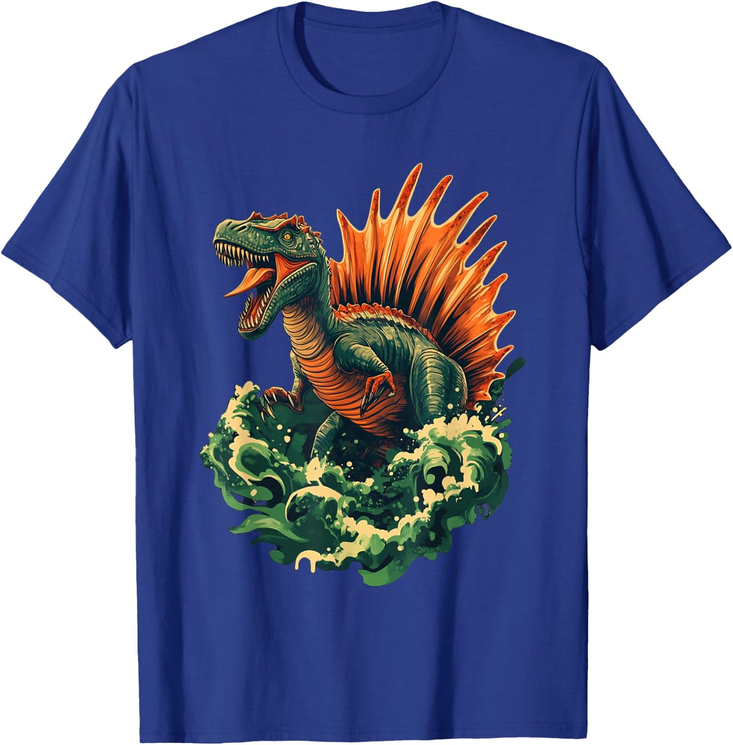 Cool Spinosaurus Graphic Dinosaur Dino Lover T-Shirt - T-Shirt | Royal