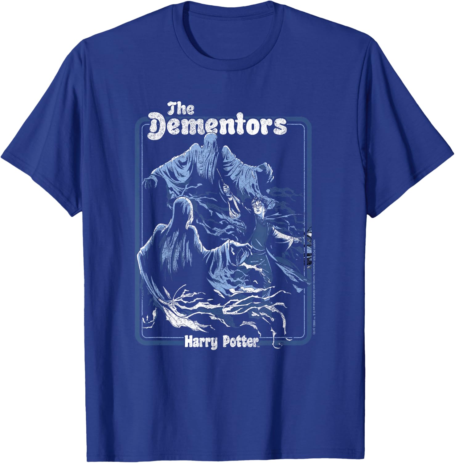 Harry Potter Dementors Kiss Vintage - Black, Classic Fit, , Short Sleeve T-Shirt - T-Shirt | Royal