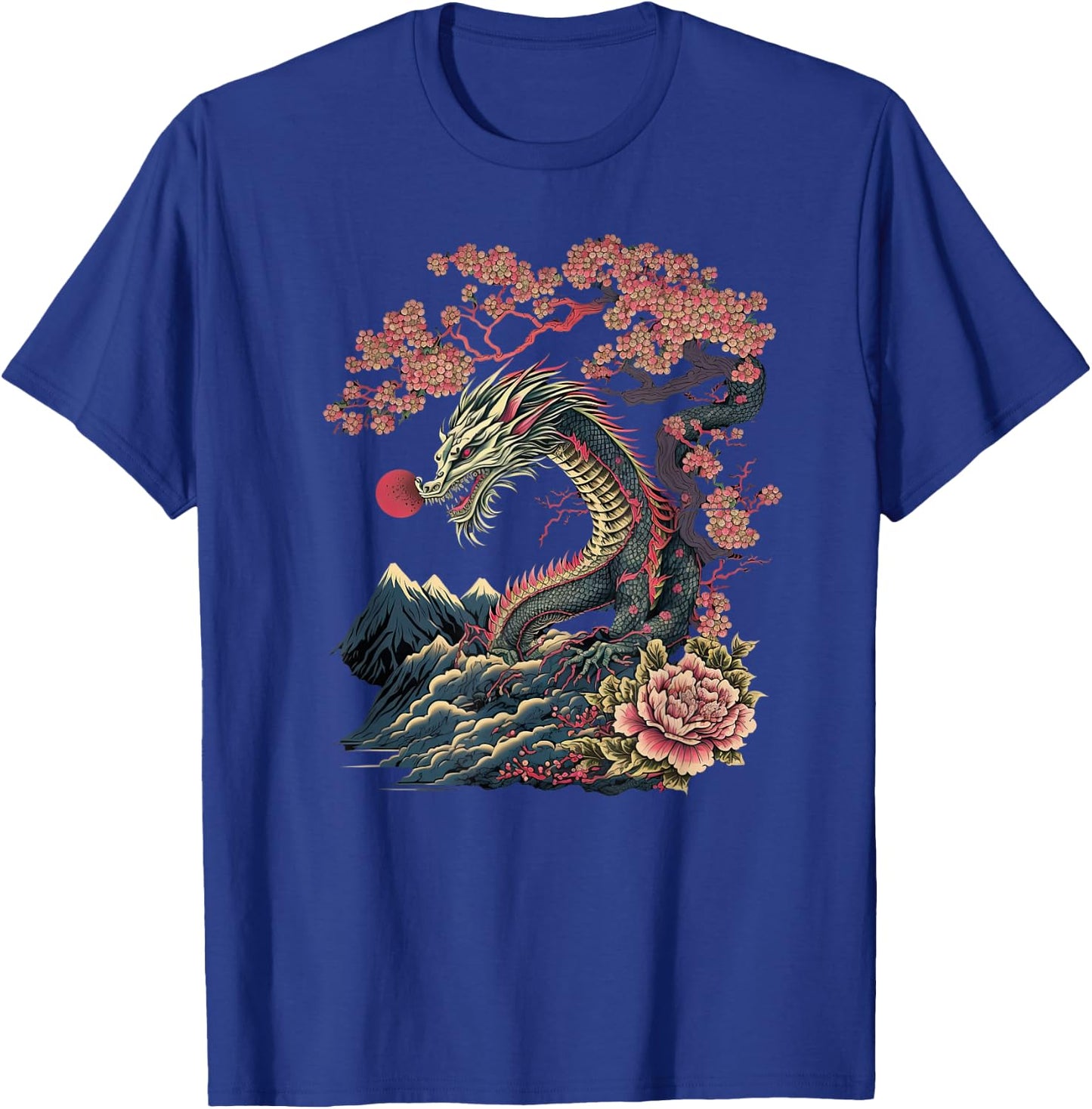 Japanese Aesthetic Dragon japanese art Japan Tattoo T-Shirt - T-Shirt | Royal