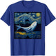 Surrealism Starry Night Beluga Whale T-Shirt - T-Shirt | Royal