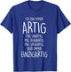 Ich BIN IMMER ARTIG mal unartig mal eigenartig großartig Long-Sleeved Shirt, black T-Shirt - T-Shirt | Royal