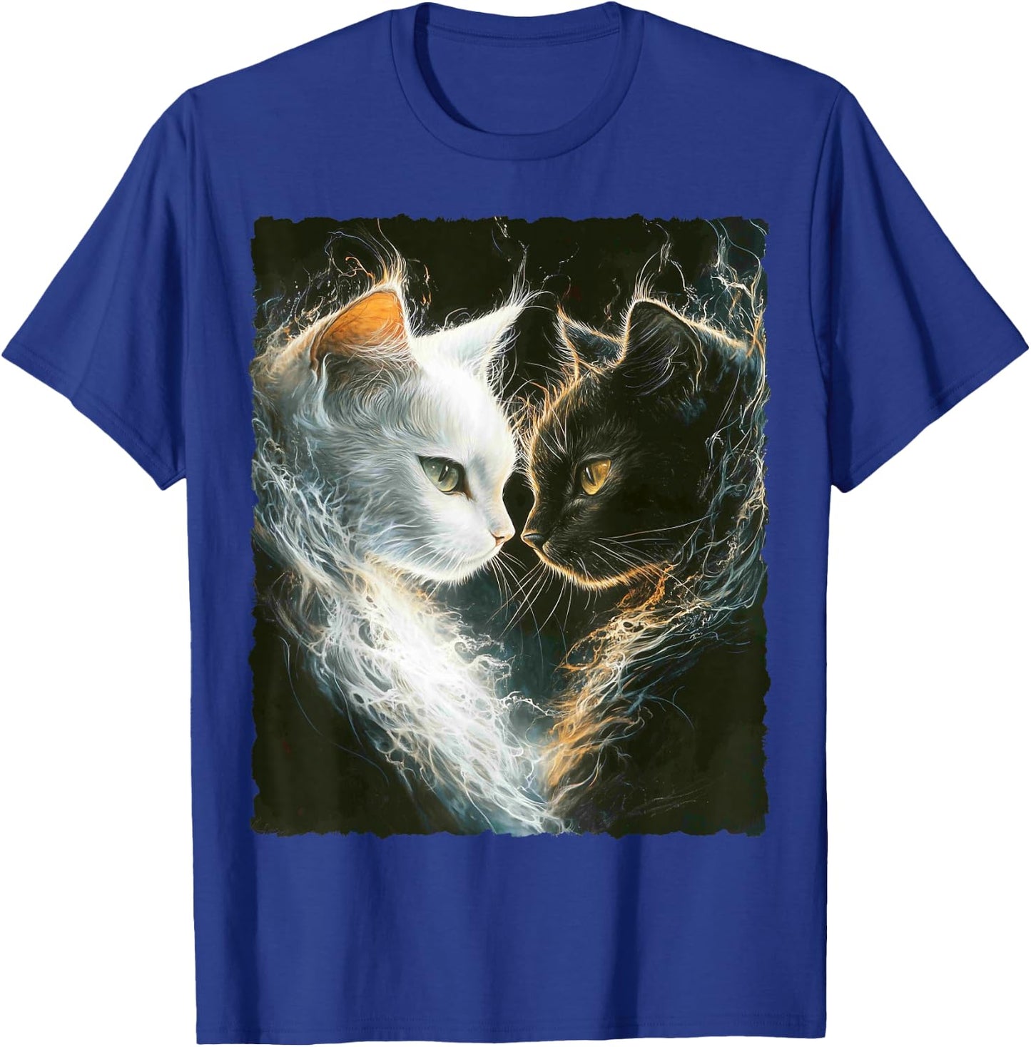 Süße magische Katze Kätzchen Kitten Fantasy Kunst T-Shirt - T-Shirt | Royal