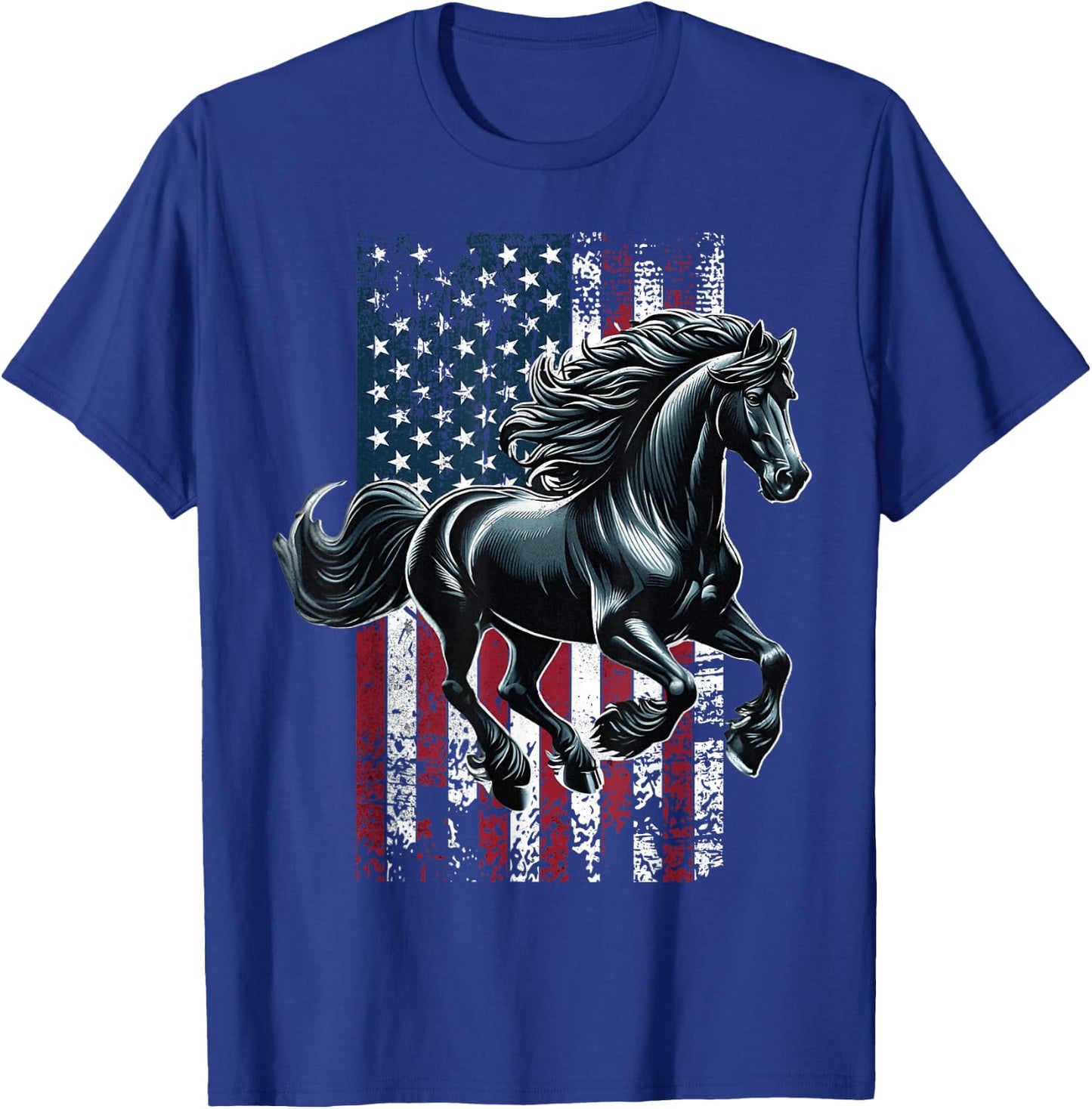 American Friesian Horse US Friesian Horse T-Shirt - T-Shirt | Royal