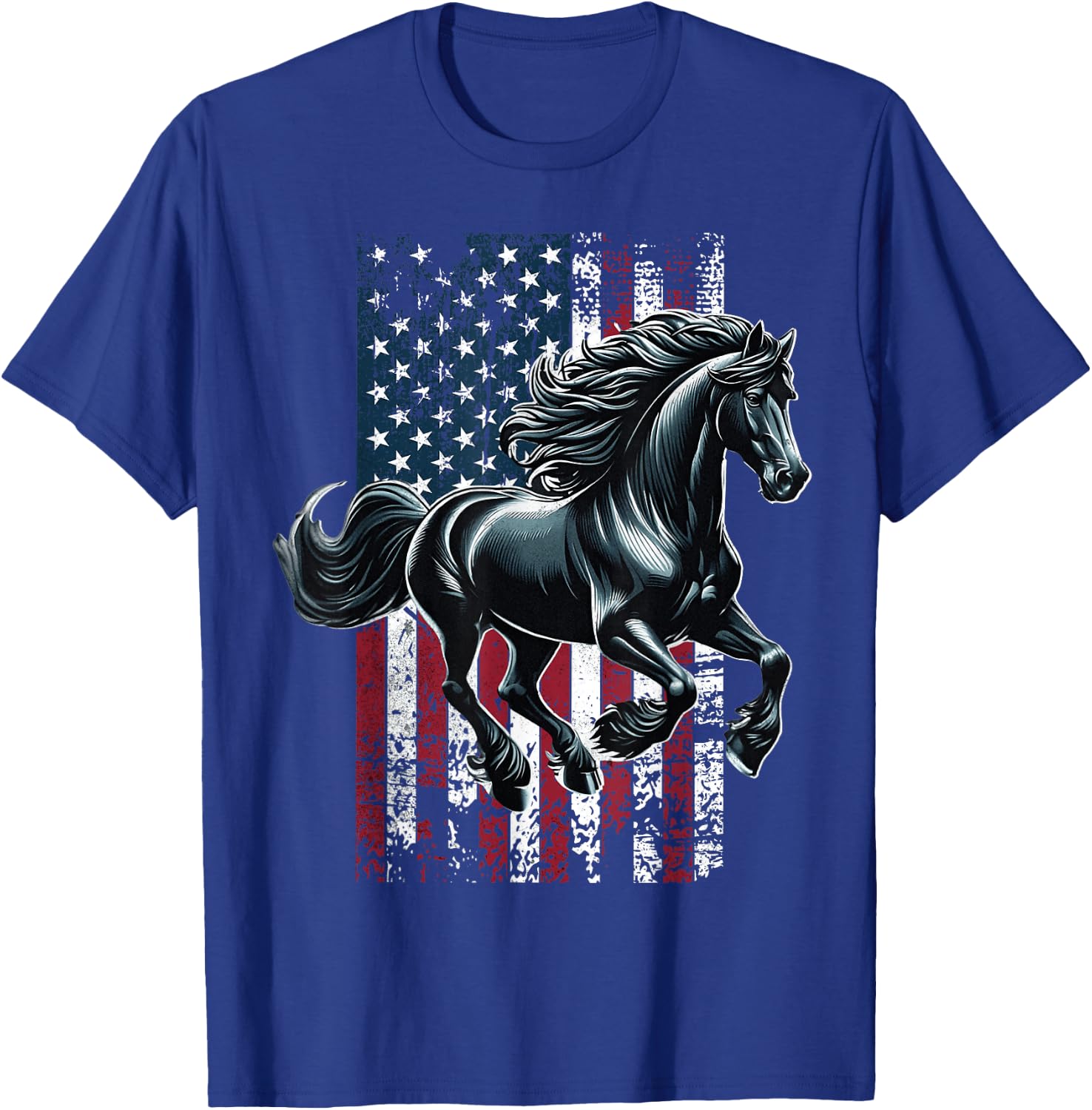 American Friesian Horse US Friesian Horse T-Shirt - T-Shirt | Royal