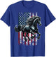 American Friesian Horse US Friesian Horse T-Shirt - T-Shirt | Royal