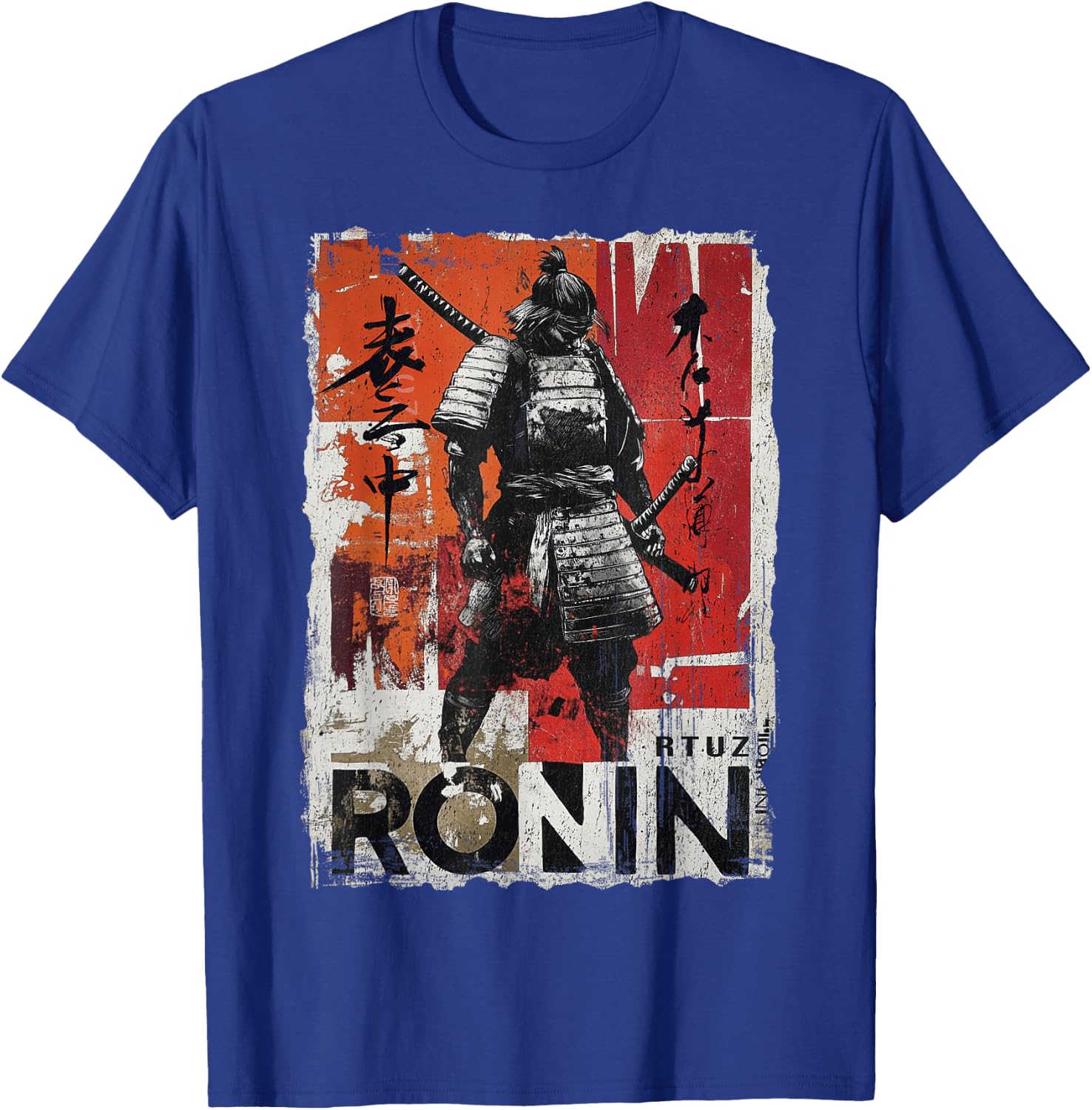 Samurai Sword Katana Ninja Japan Manga Anime Streetwear , black T-Shirt - T-Shirt | Royal