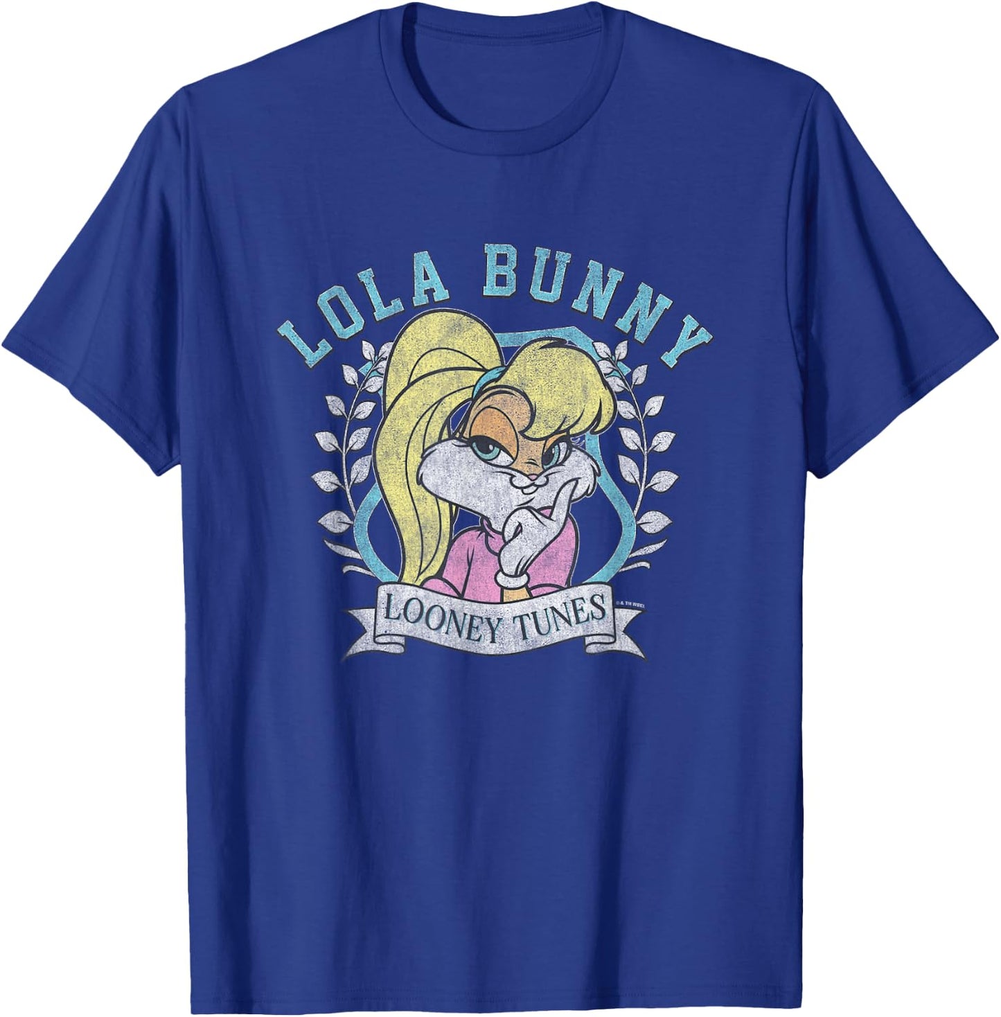Looney Tunes Lola Bunny Distressed Portrait T-Shirt - T-Shirt | Royal