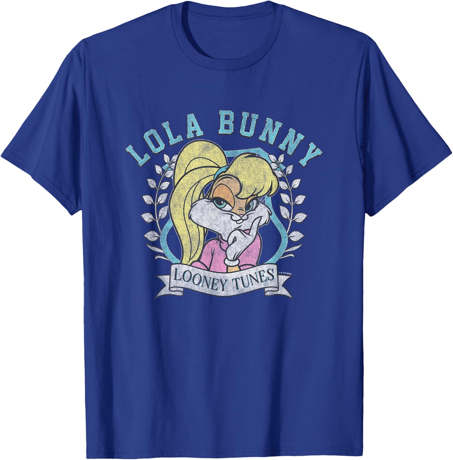 Looney Tunes Lola Bunny Distressed Portrait T-Shirt - T-Shirt | Royal