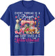 Every Thread is A Prayer Stitch Heartbeat Sewing Graphic T-Shirt - T-Shirt | Royal
