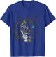 Lion Animal Motif Yeux Bleus Illustration Lion T-Shirt - T-Shirt | Royal