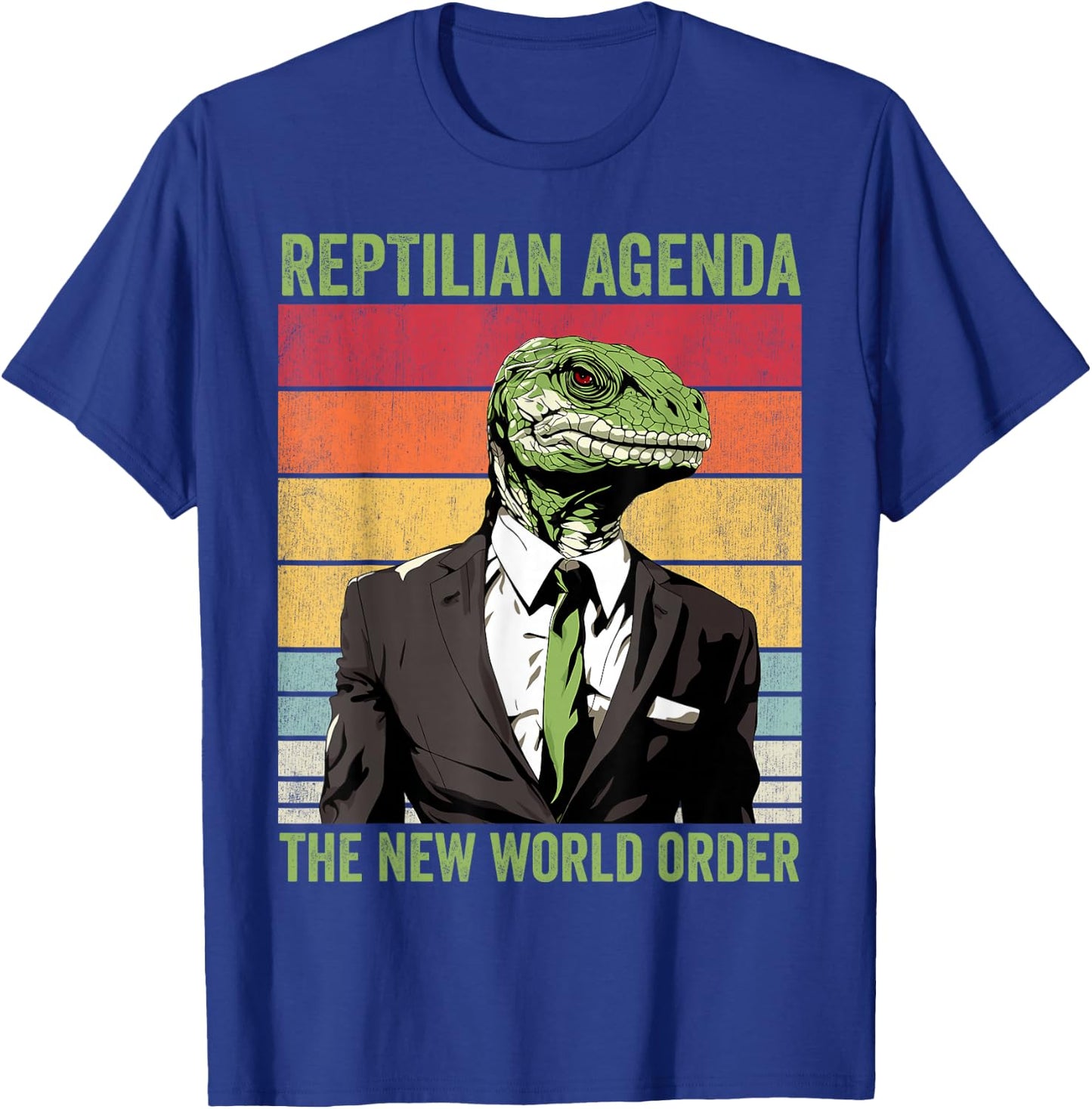 Lizard People Conspiracy Lizard People T-Shirt - T-Shirt | Royal