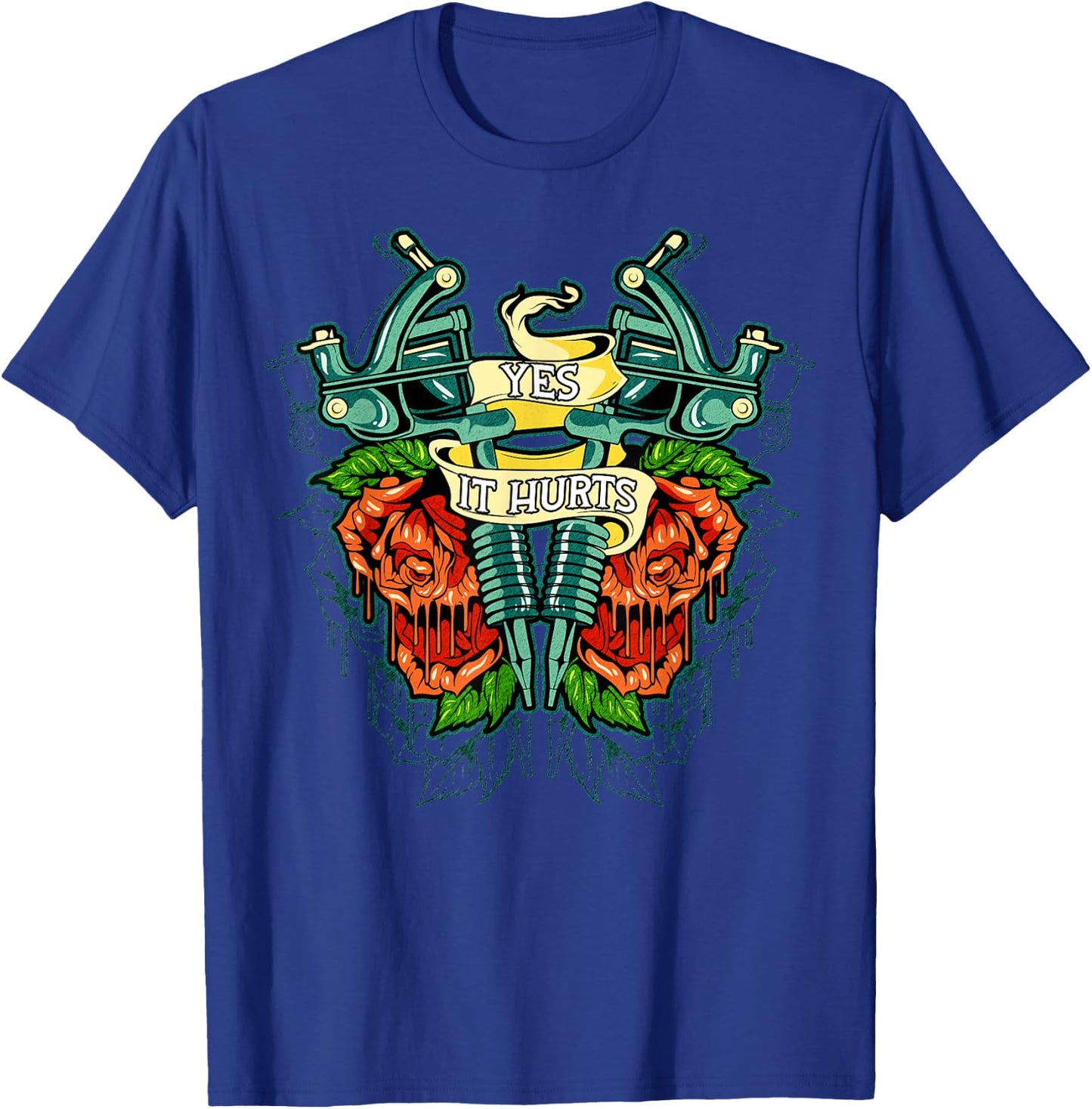 Yes It Hurts Vintage Old Style Tattoo design T-Shirt - T-Shirt | Royal