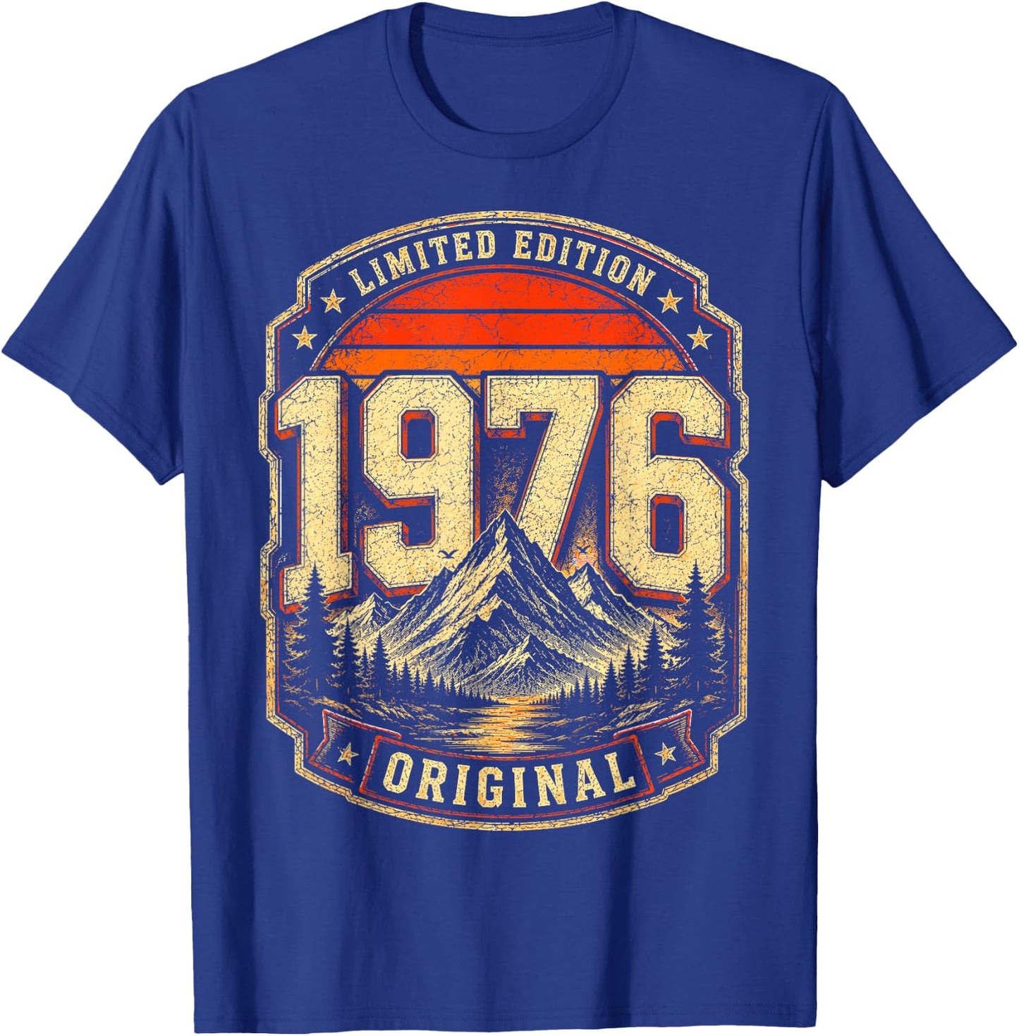 50. Geburtstag Mann Frau 50 Jahre 1976 Deko Geschenk Lustig T-Shirt - T-Shirt | Royal