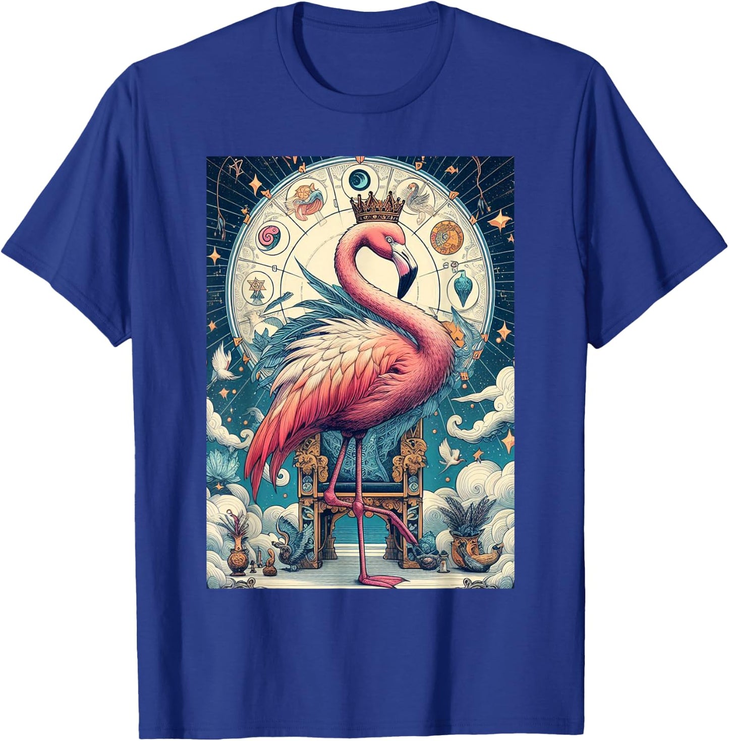 Flamingo tarot card T-Shirt - T-Shirt | Royal