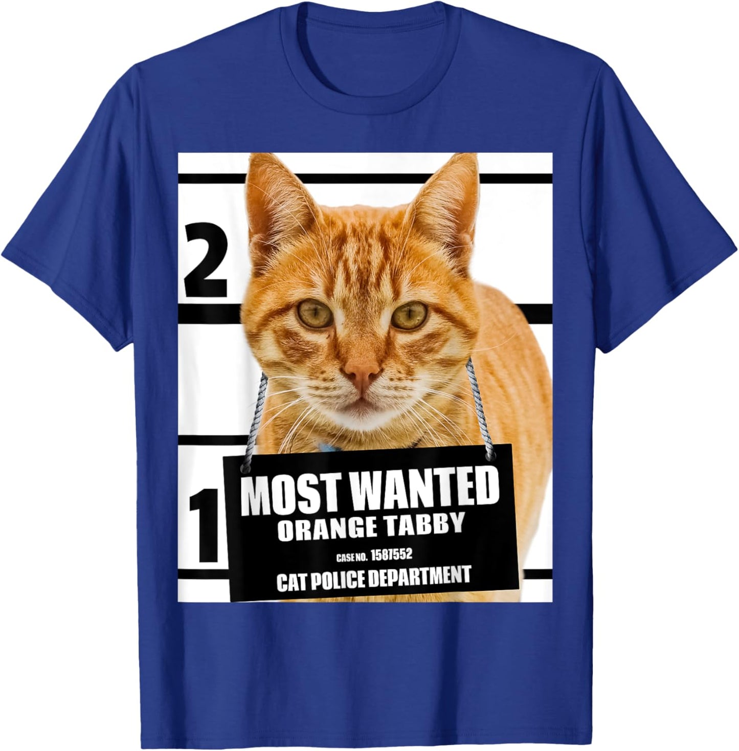 Most Wanted Orange Tabby Cat - Feline Shirts T-Shirt - T-Shirt | Royal