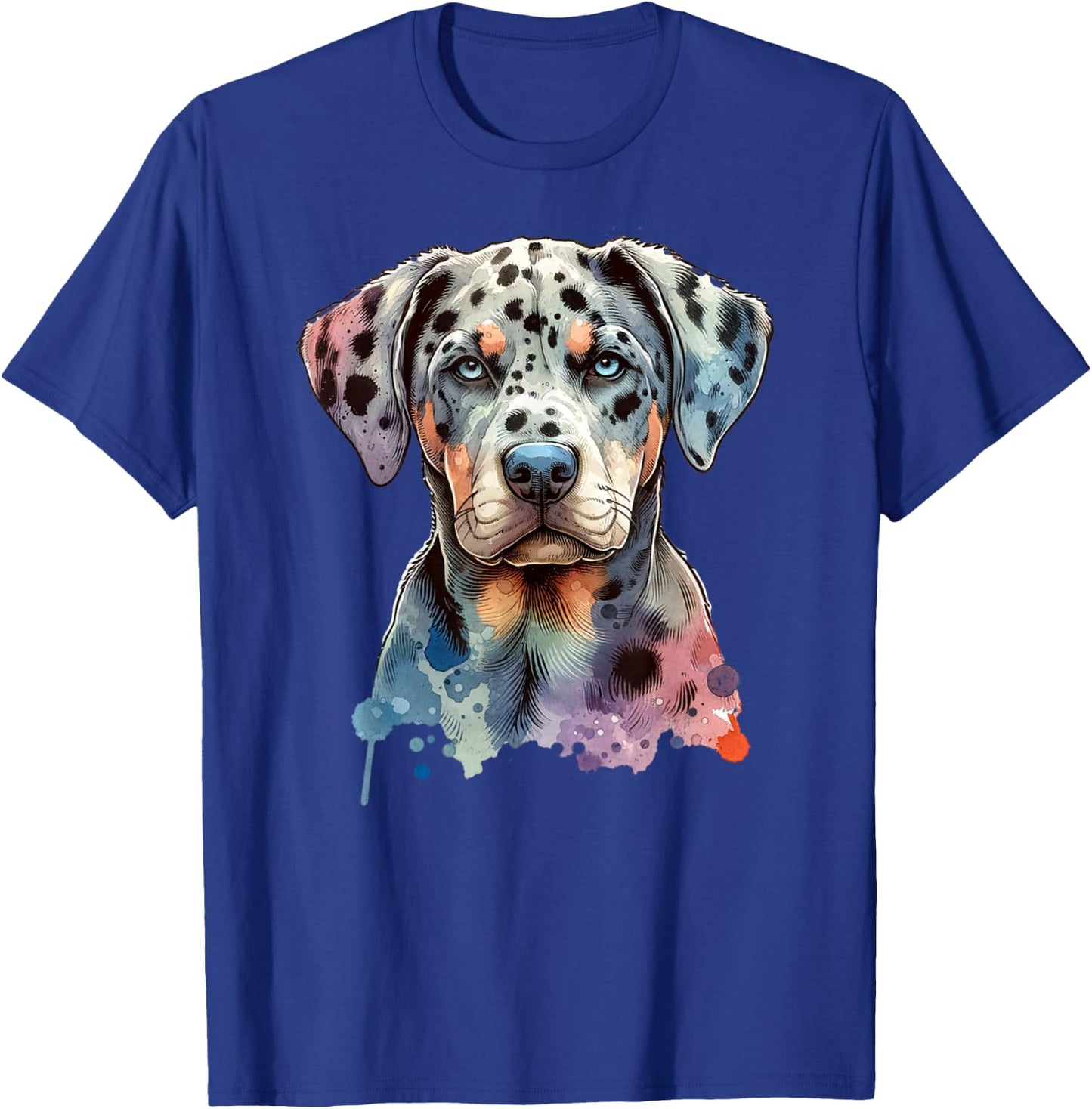 Catahoula Leopard Dog Artwork T-Shirt - T-Shirt | Royal