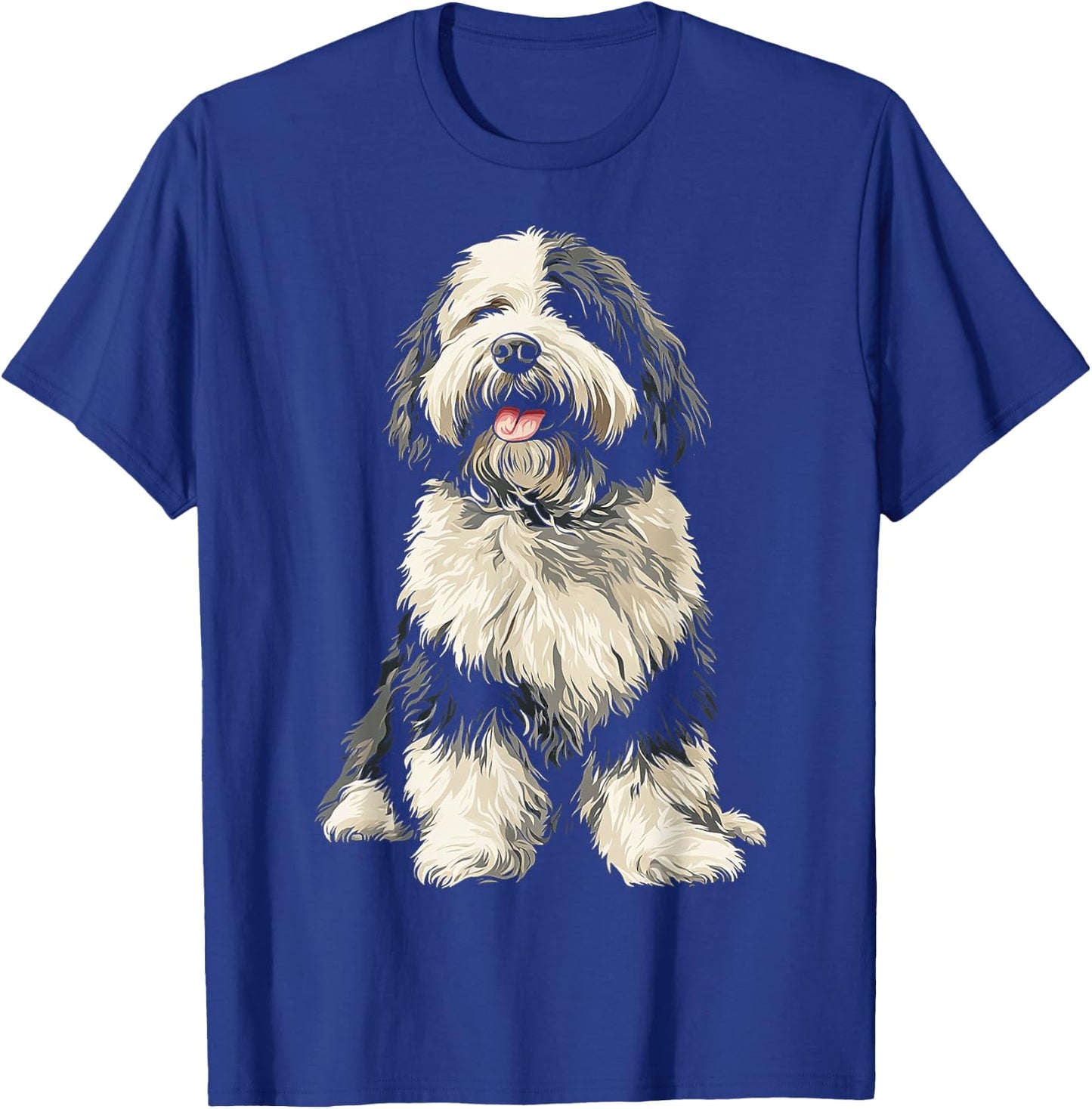 Old English Sheep Dog Dog Pet Artwork Old English Sheep Dog Women Kids T-Shirt - T-Shirt | Royal