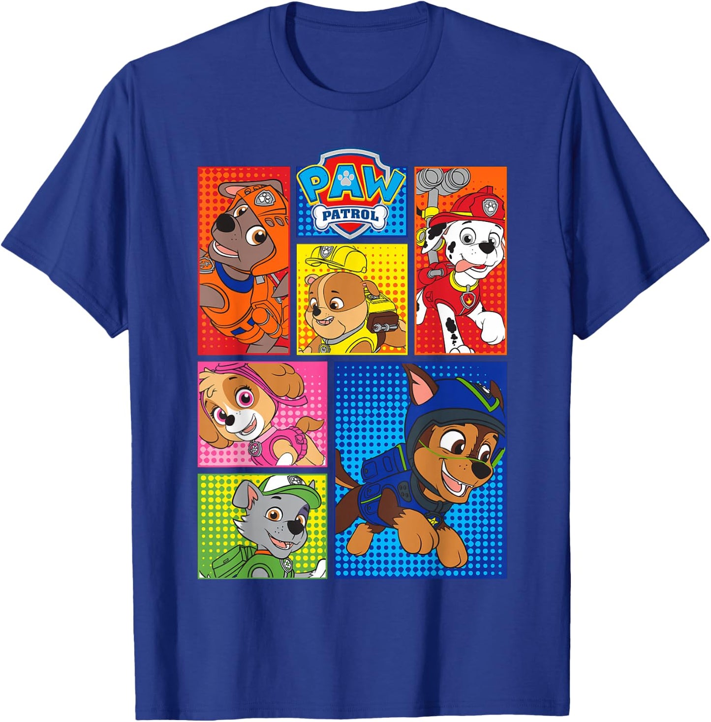 Paw Patrol Group Shot of Pups In Formen T-Shirt - T-Shirt | Royal