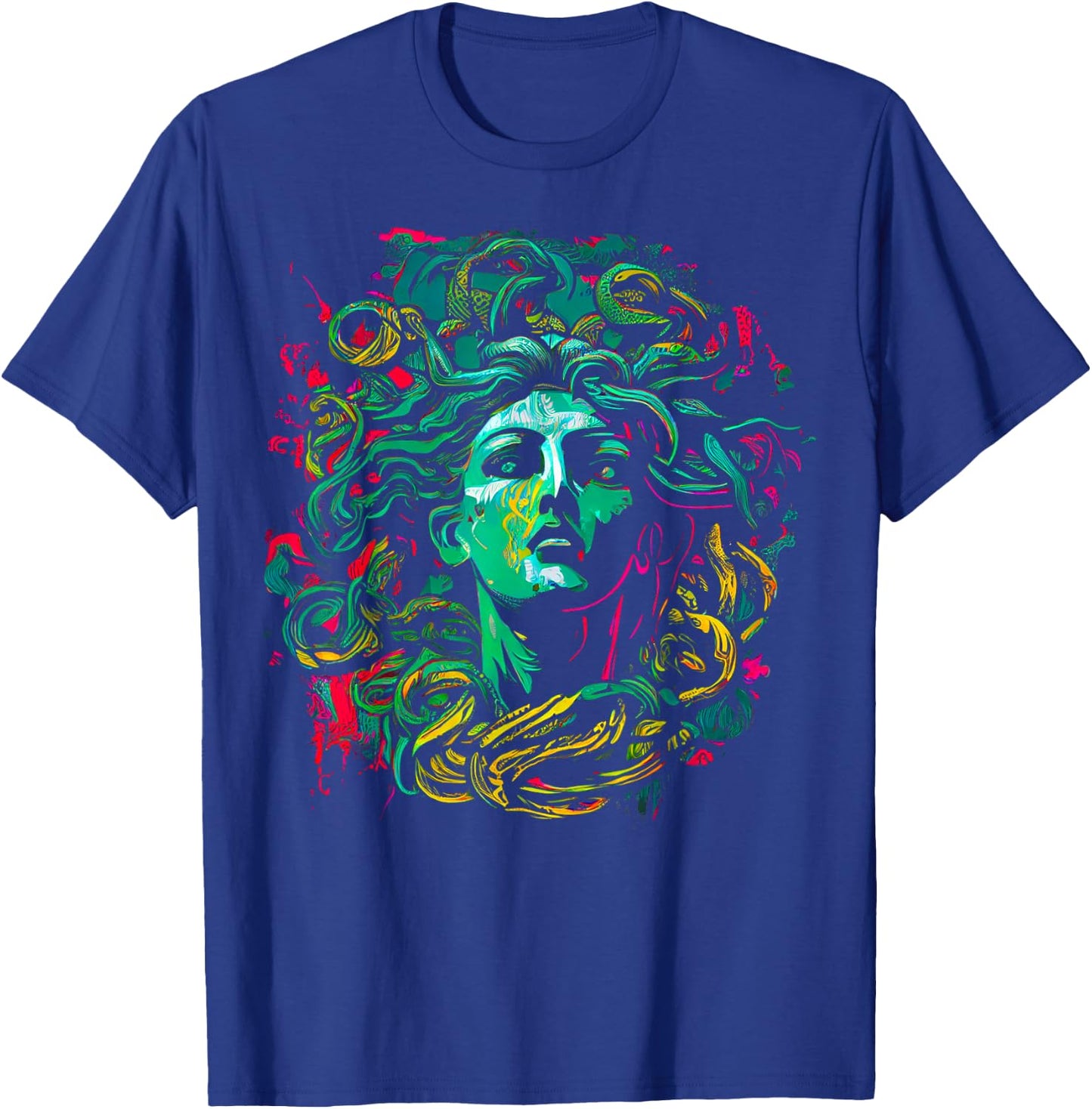 Medusa Greek Mythology Snake Hair T-Shirt - T-Shirt | Royal